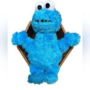 Sesame Street Cookie Monster  10" Inch Plush With Fabric Eyes Stuffed Animal Toy